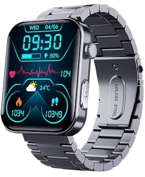 Orologio intelligente e salutare, schermo HD da 2,10, con ECG, BMI, HRV, monitoraggio del sonno e altri dati. Un orologio con funzione SOS one-touch e rilevamento delle cadute, per gli appassionati