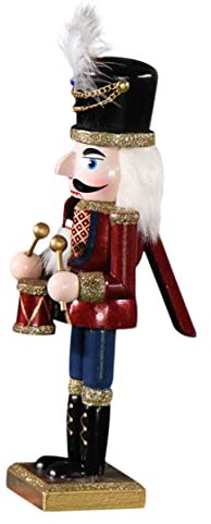 BUGUUYO Soldat Casse-Noisette Bois Décoration de Noël Figurine de Fête Ornements Bois pour Étagère et Table