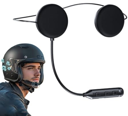 Casco Casco - di comunicazione wireless per moto | Altoparlante Cuffie con microfono, citofono per bicicletta a mani libere, audio cuffie per una guida sicura