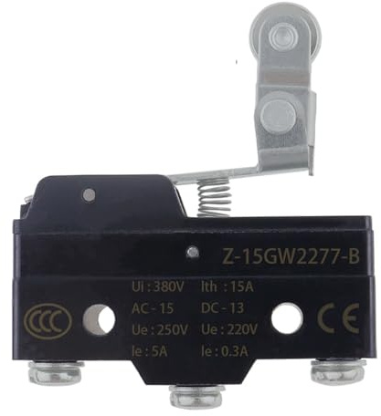 Z-15GW2277-B Z-15G Microinterruptor de límite de recorrido Pequeño brazo de palanca de rodillo giratorio horizontal Terminal de tornillo de bisagra