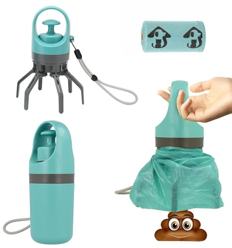 BEZHGOC Pooper Scooper, Portable No Touch Dog Poop Scooper Handheld Dog Waste Picker With Claw Design for Small Medium Large Dogs, Cats, Horse, Chicken