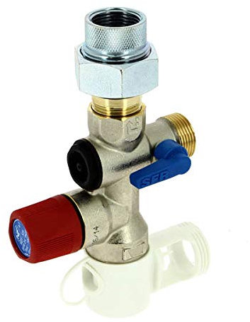 Groupe de sécurité WATTS laiton chromé NF-ACS droit/coudé siège inox-3/4