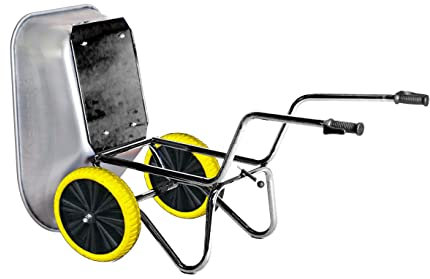 Kelberg 2-Rad Kipp Schubkarre Agro 200L PU LITE Garten-BAU-Hof verzinkter Stahlwanne und Feuerverzinkter Stahlrohrrahmen kippbar