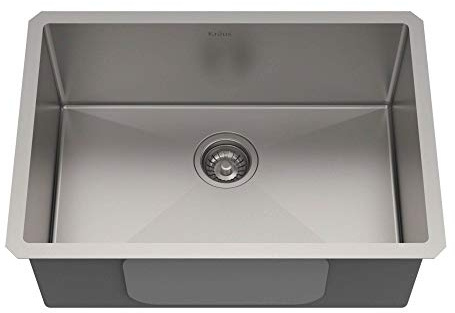 KRAUS Standart PRO 28-inch 16 Gauge Undermount Single Bowl Stainless Steel Kitchen Sink, KHU100-28