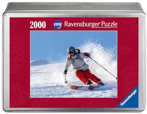 Ravensburger Fotopuzzle 2000 Teile mit eigenem Bild Metallbox Querformat R | 2000 Teile, Zum Selbstgestalten, Personalisierte Fotogeschenke, Für Kinder und Erwachsene
