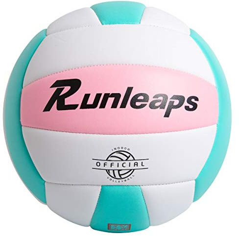 Runleaps Voleibol, pelota de voleibol de playa, pelota de voleibol suave al tacto, de entrenamiento para playa, exterior, juego interior, tamaño 5