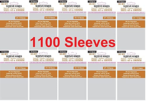 Sleeve Kings Magnum 7 Wonders Kartenhüllen 65 x 100 mm (10x110er Pack, 1100 Hüllen)
