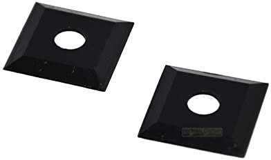 Lot de 2 lames de 3,5 cm compatibles avec le broyeur de jardin ATIKA AH 300 (AH300)