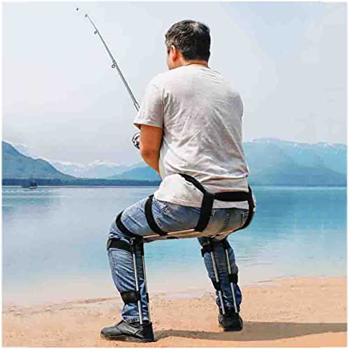XYQSH Invisible Seat Leg Brace Magic Stool, Portable Seat Wearable Invisible Seat Chairless Magic Chair for Fishing, Anytime Anywhere Camping Folding Stool, Bear Up to 330Lbs