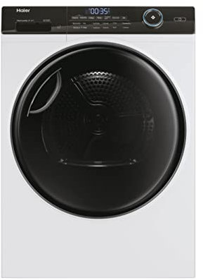 Haier I-PRO SERIE 5 HD90-A3TEAM5 Wärmepumpentrockner I 9 kg I Smart Home: Wi-Fi & hOn-App I Inverter-Motor I 3 Trockenstufen wählbar I Edelstahltrommel I I-Refresh Dampfprogramm