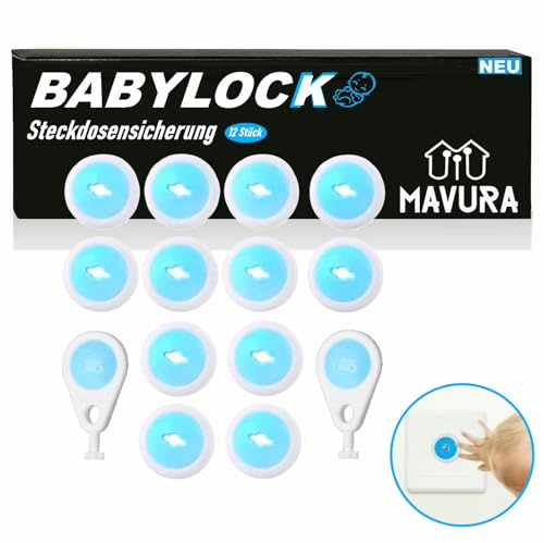 BABYLOCK Baby Steckdosensicherung Kinderschutz Steckdosenkappe