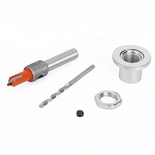 Wilsnsun Avellanador de 90 ° con punta de carburo con tope ajustable de baja fricción, 8 mm de diámetro x 3,5 mm de diámetro x 8 mm de diámetro del avellanador - 88208