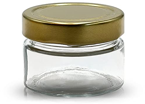 Apoidea – Honiggläser 160g mit DEEP Twistoff Deckel in Gold 48 Stück/Honiggläser 160g mit Deckel/Honigglas und Einweckglas Deepglas/Hochwertige Honig Gläser für Ihren eigenen Honig