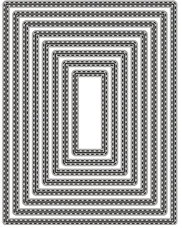 GIVBRO Marcos de troqueles de corte, etiquetas de metal, plantillas de grabado en relieve para manualidades, álbumes de recortes, decoración de tarjetas (#B)