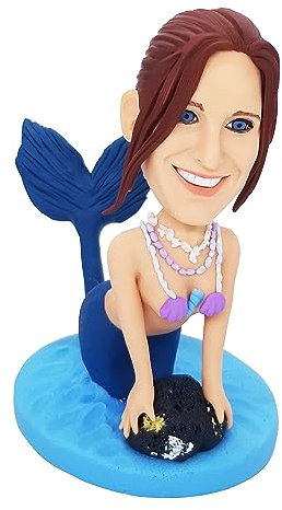 mydedor Individuelle Wackelkopf-Figur, exquisites handgefertigtes Geburtstagsgeschenk für Freund, Freundin, Vater, Mutter, Chef, Büro, Kollegen, Paar, Familie