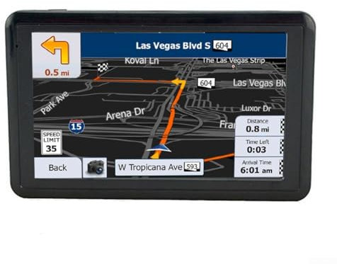 Zilimontt 5 pollici TFT Touch Screen Navigatore di navigazione GPS per auto, sistema di navigazione GPS camion, navigazione auto, supporto uscita audio dal navigatore all'autoradio (Africa)