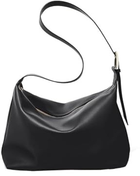 PU-Leder-Hobo-Taschen für Damen, weiches PU-Leder, Schulter-Handtasche, Retro, große Kapazität, Tote Handtasche mit Reißverschluss, Minimalismus, Arbeitstasche, Einkaufstasche, Alltagstasche,