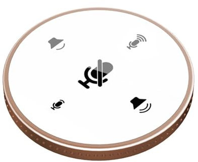 Naroote Altoparlante e Microfono per Conferenze, Microfono per Laptop Microfono Omnidirezionale Y02 USB Plug and Play Omnidirezionale Microfono a Condensatore per PC per Registrazione di