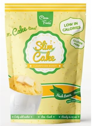 3 x CleanFoods SlimCake Mug cake 73 calories l saveur citron l 5 mug cake I Konjac Glucomannan I sans gluten I sans sucre I préparé en 60 secondes l mugcake