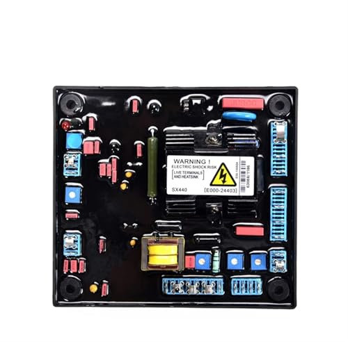 Regulador de voltaje automático SX440 Módulo de control de voltaje automático Generador regulador Alternador monofásico sin escobillas de CA de 200 KW (rojo sx440)(SX440 red)