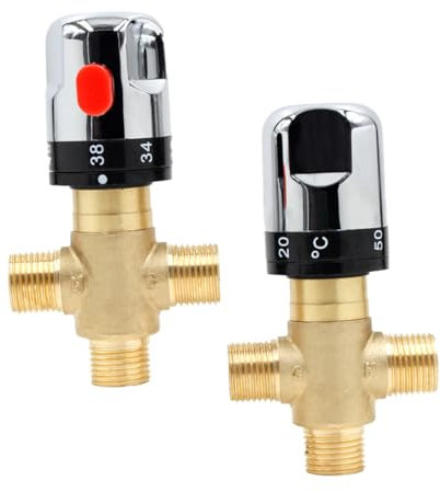 OUNONA Mixing Valve Control Stable Water Temperature Brass Body Professional Design
