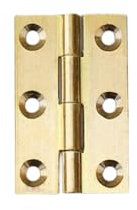 Wambere 4 stück Kupfer Faltstoß Klein Scharniere,Tischband Türband Holztüren Fenster Möbelband Scharnier,Kistenband Schrank Stabile scharniere,für Innen Außenbereich,Messing,3.8x2.2cm
