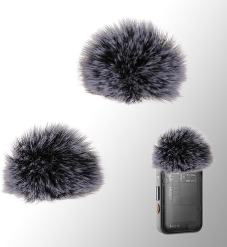 Zyiphor 2 Pezzi Protezione dal Vento per DJI Mic, Antivento per microfono, Coprimicrofono per Microfono DJI - Isolamento Acustico, Riduzione Del Rumore