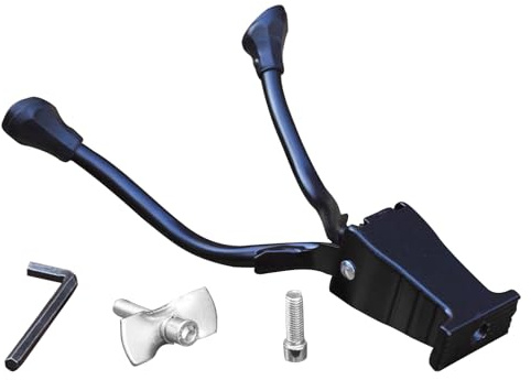 fayarrd Centred Mounted Bicycle Two-Legged Stand, Quick Release Bipod Stand for Road Bikes, Sturdy Metal Stand for Road Bike, Mountain Outdoor Bicycle Parking, Tour