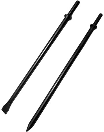 Burins pneumatiques 35,6 cm en acier à pointe plate professionnelle Outil de démolition marteau à froid