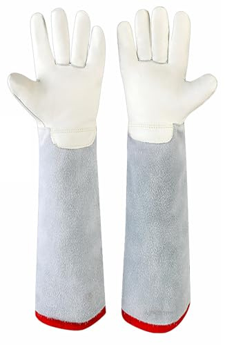 ThreeH Gefrierhandschuhe für die Arbeit mit LN2 Flüssigstickstoff Trockeneis Kühllagerung Kryo-Frostschutz-Schutzhandschuhe L, 60 cm