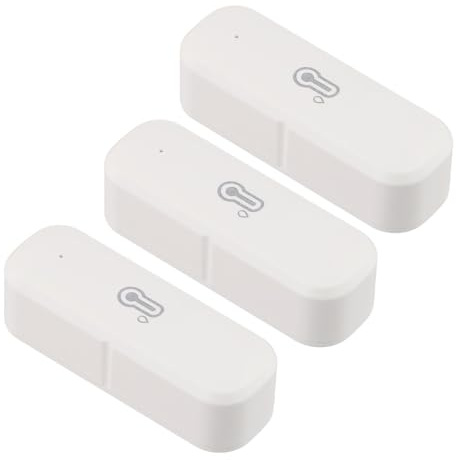 UTTASU Smart Temperature and Humidity Sensor for for TUYA, WiFi Hygrometer Indoor with 3-Pack Wireless Detector, -20°C to 60°C ±1°C ±5% RH, App Remote Monitoring & Automation