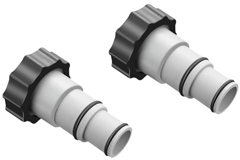 Lumi Zenva 2 Stück Adapter A für Intex Pools - Der robuste Schlauchadapter besteht aus strapazierfähigem Kunststoff und ist einfach für Garten, Sommeraktivitäten, Poolreinigung