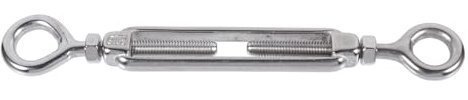 Beaupretty Stainless Steel Wire Tensioner 1/8 Inch Turnbuckle Cable Strainer for Wire Rope Tensioning Suitable for Industrial and Outdoor Use