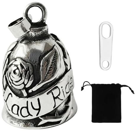 GWEOR Guardian Bell Campanella Moto, Guardian Bell Moto, Campanella Motos Portafortuna, Angeli Portachiavi, con Anello Appeso, Guardians Bells Portafortuna Motos, per Auto Biciclette