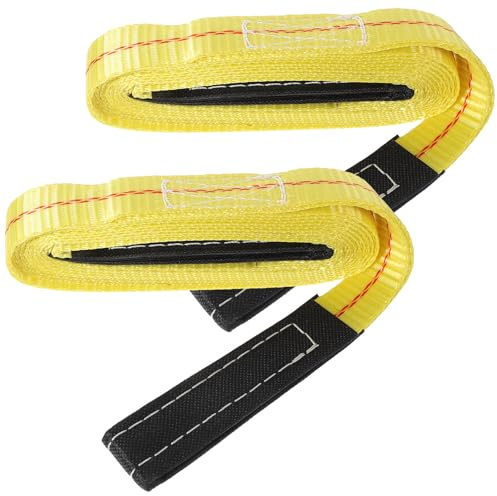 CIYODO Cinghie di Sollevamento Heavy Duty in Poliestere 2 Pezzi Design Piatto, Resistenti e Versatili per Sollevamento e Spostamento Mobili