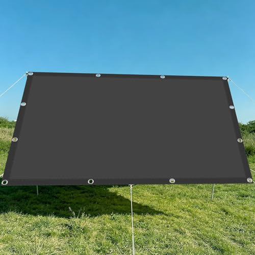 Vela Ombreggiante 6 x 8 m Impermeabile Tendalino Parasole Idrorepellente e Antivento per Esterno Giardino Terrazza Colore, Grigio Scuro