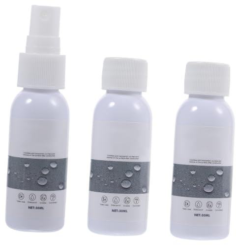 ULTECHNOVO Spray Impermeabilizante Nano para Zapatos, 30ml, 3 Piezas | Protección contra Lluvia, Uso en Calzado, Bolsas y Prendas, Formato Portátil, Plástico Blanco