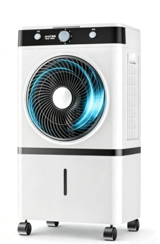 YPIOUREN Ventilatore A Piantana, Raffrescatore Evaporativo, Sistema A Doppia Ventola