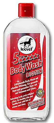 Leovet® 5-Sterne Body Wash Biotin 500 ml Pferdeshampoo Fellshampoo Mähnenshampoo