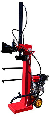 CROSSFER HSP13T-G6,5 Fendeur de bûches 13 tonnes / Longueur de fendage 104 cm / Moteur à essence 6,5 CV 4 temps OHV refroidi par air / 2 mains / Grandes roues de transport / Grande force de fendage