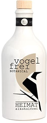 VOGELFREI BOTANICAL alkoholfreie Alternative 0,0% - 21 mediterranen Botanicals aus der HEIMAT Dry Gin Destille mit Zitrone, Thymian und Wacholder -alkoholfreie Cocktails Drinks (500ml)