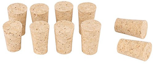 10 Stück konische Korkstopfen Stopfen Korken Naturkorken Holz Wein/Bierflasche Weinstopfen Stopfen Ersatz für Bier