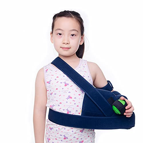 JMYSD Armschlinge Für Kinder, Leichte Armschlinge Mit Daumenschlaufe Und Schulterpolster, Kinderarmstütze Für Gebrochenen Arm, Handgelenk, Ellbogen, Schulterverletzung,Left