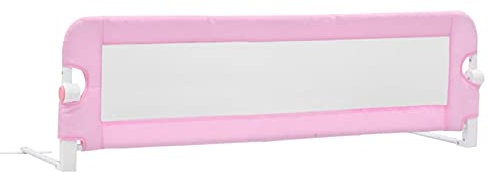 Kstyhome Kleinkind-Bettschutzgitter Rosa 120x42 cm Polyester