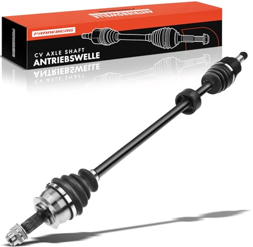 Frankberg Albero di trasmissione Albero dell'asse SchaltG.Etrieb senza ABS Ring Asse Anteriore Destra Compatibile con 500 312 500 C 312 312 319 Panda Van 312 519 KA RU8 Replace# 9S513B436AA