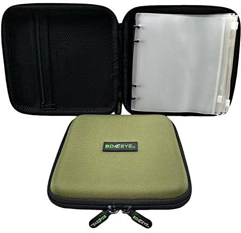 BD EYE UK Fishing Rig Wallet with 10 Zip Sleeves – Tangle-Free Storage for Carp Rigs, Predator Traces & Sea Fishing Rigs