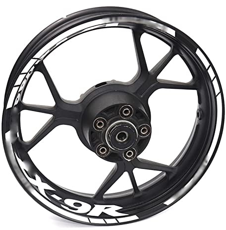 Felgenband Motorrad-Innen- Und Außenradnaben-Aufkleber, Dekorativer Rand, Hochreflektierender Aufkleber Für Kawasaki ZX-9R ZX9R Zx-9r(Color:16)