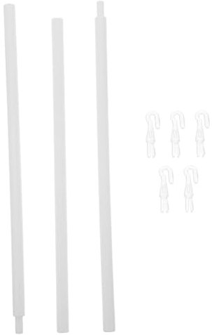 Vertical Blind Pull Rod White Pp Replacement Part with Hook
