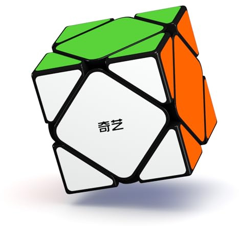 Roxenda Speed Zauberwürfel, Irregular Puzzle Magic Cube Maple Leaf Cube, 3D Puzzle für Kinder, Smooth Fast Sequential Brain Teaser Toys for Fast Cubing Fun (Skewb Zauberwürfel)