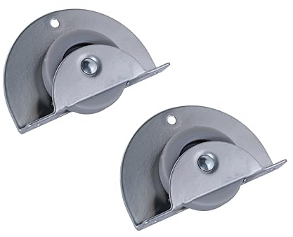 M.PASCUAL - Ruedas para Encastar Lateral, ruedas laterales, ruedas para muebles - Gris - 2 unidades